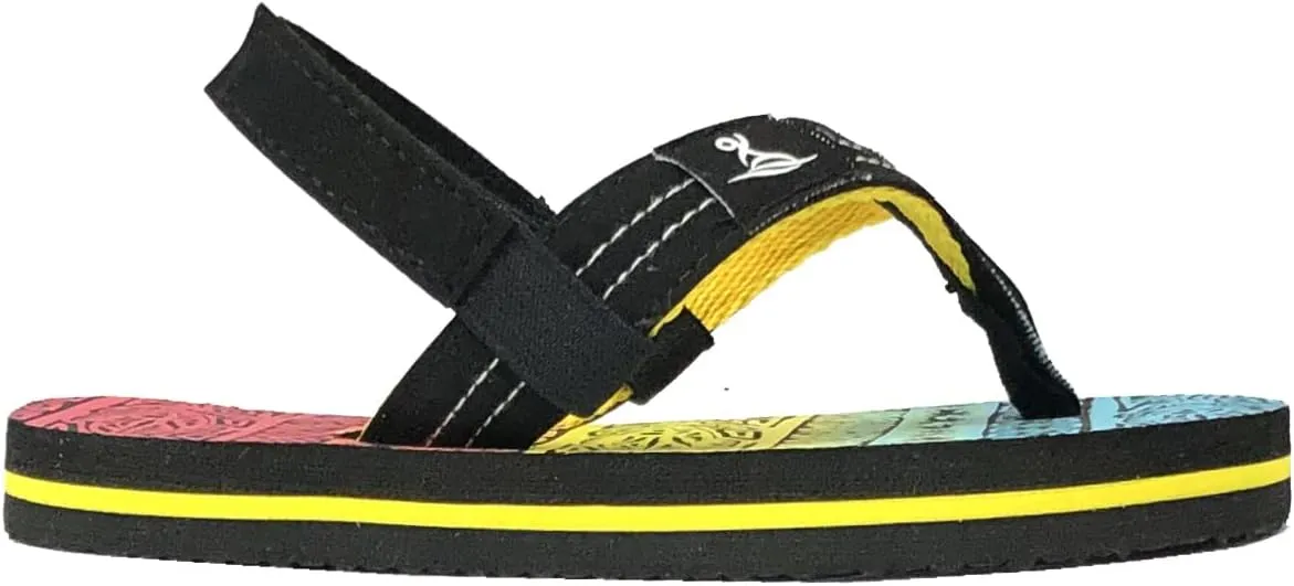 REDVOLUTION New Boys' Beach Sandal TRIBAL Tattoo | Geometric Bali Flip-Flop Sandals