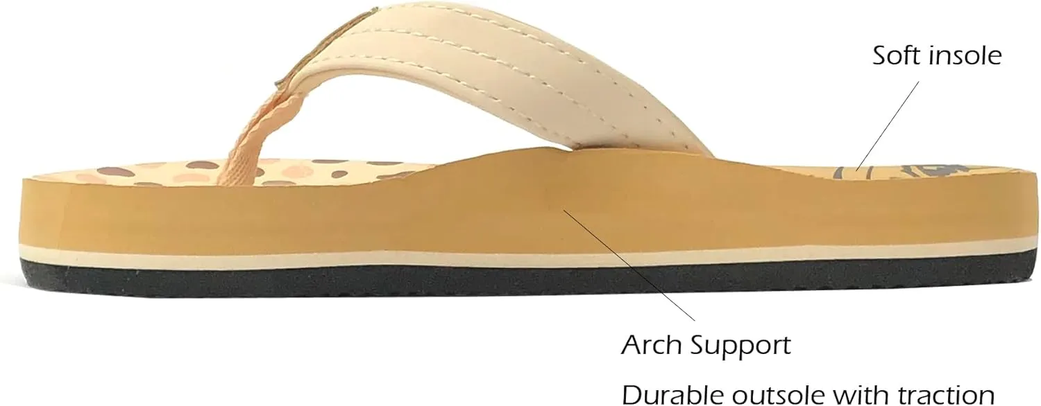 REDVOLUTION New Boys' Beach Sandal TRIBAL Tattoo | Geometric Bali Flip-Flop Sandals