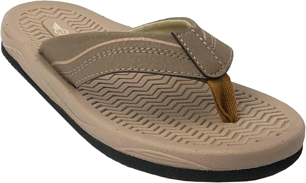 REDVOLUTION New Boys' Beach Sandal TRIBAL Tattoo | Geometric Bali Flip-Flop Sandals