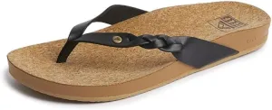 REEF Cushion Court Twist Women's Flip Flop, Molded Cushion Footbed, Arch Support