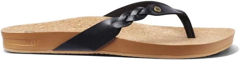 REEF Cushion Court Twist Women's Flip Flop, Molded Cushion Footbed, Arch Support