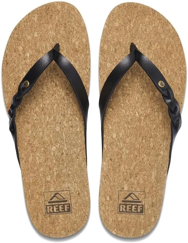 REEF Cushion Court Twist Women's Flip Flop, Molded Cushion Footbed, Arch Support