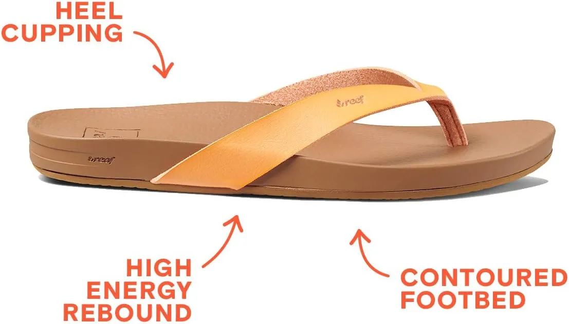 REEF Cushion Court Women's Flip Flop, Molded Cushion Footbed, Arch Support