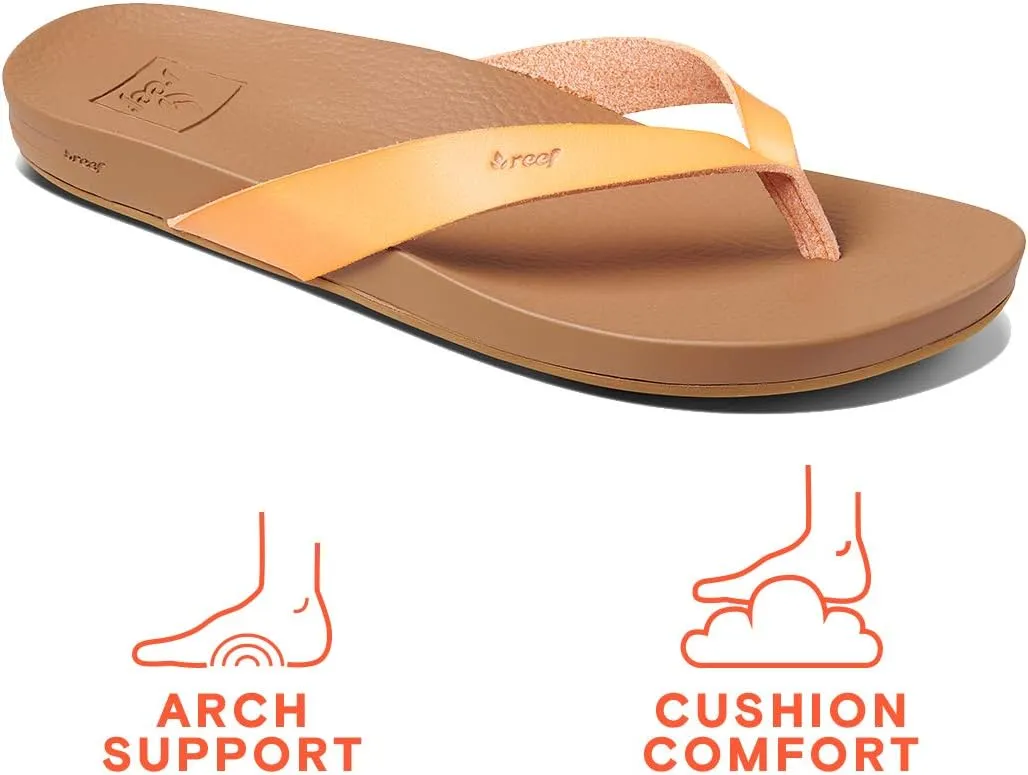 REEF Cushion Court Women's Flip Flop, Molded Cushion Footbed, Arch Support