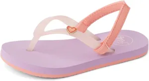 Reef Girls Little Charming Flip-Flop, Lavender/Coral, 10 Toddler