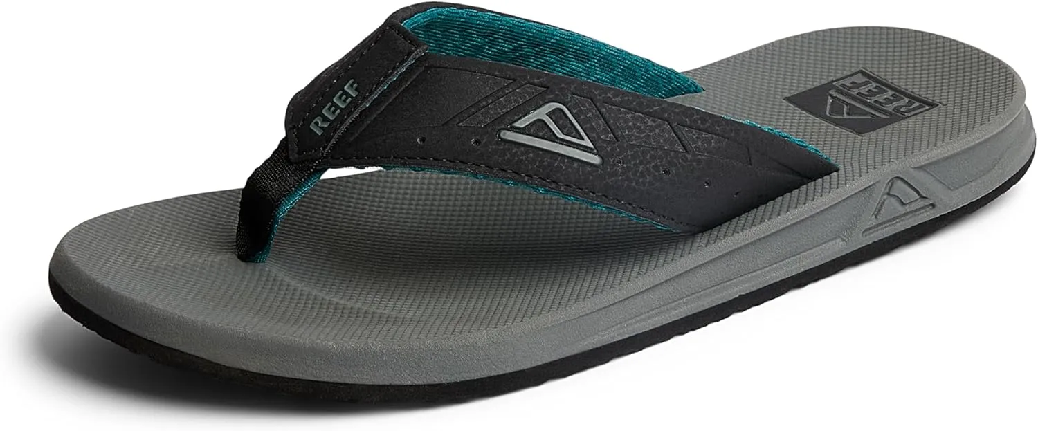REEF Phantoms Men's Beach Flip Flop, Water Friendly, Soft and Supportive Molded Footbed