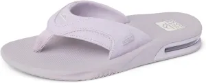 Reef Women's Fanning Flip-Flop, Lavender Suede, 7