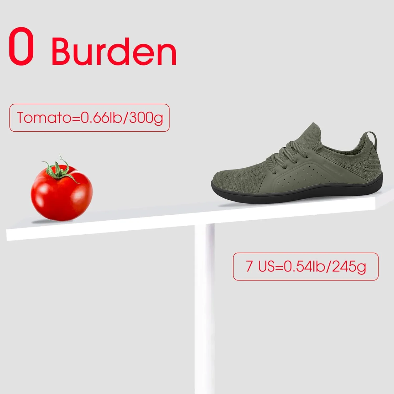 relxfeet Men's Barefoot Shoes Minimalist Cross-Trainer Shoes Wide Toe Walking Shoes Zero Drop Sole Trail Running Sneakers