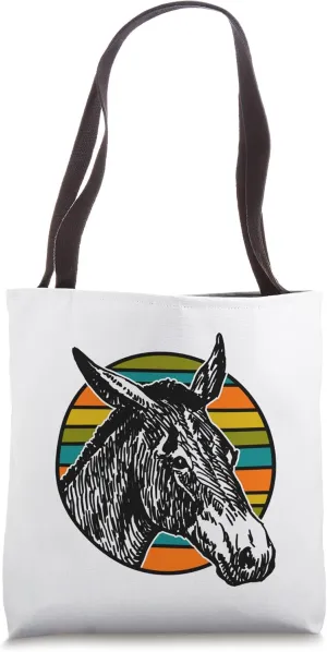 Retro Mule Animal Tote Bag