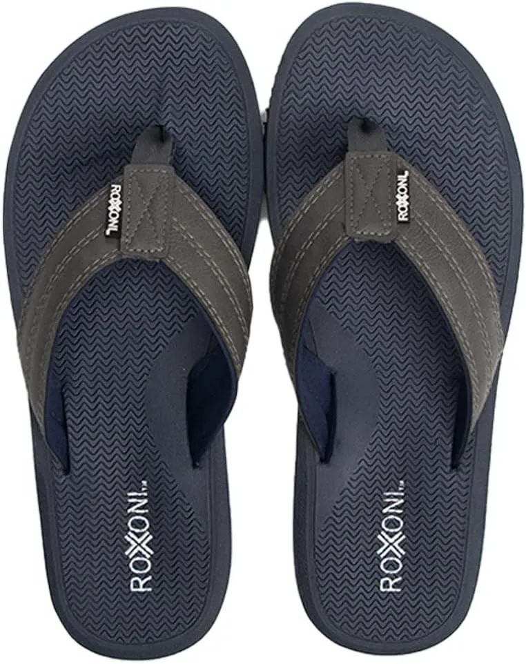Roxoni Mens Thong Flip Flops Beach/Pool Outdoor Sandals