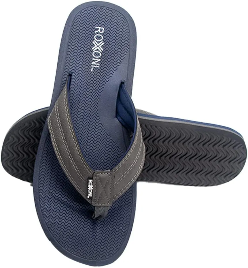 Roxoni Mens Thong Flip Flops Beach/Pool Outdoor Sandals