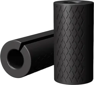 Rubber Barbell Grip, Thick Dumbbell Grip Arm Strength Tool, Barbell Clutch Suitable For Row/Puller/Kettlebell, Gym Biceps Arm Muscle Trainer