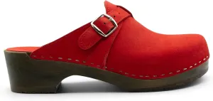 Sandgrens Handmade Swedish Wood Clogs for Men, Low Heel Mule | Halmstad