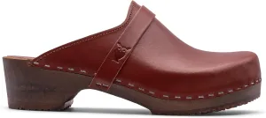 Sandgrens Handmade Swedish Wood Clogs for Men, Low Heel Mule | Malmö