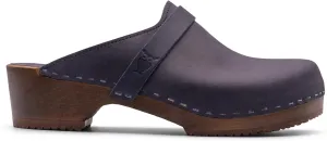 Sandgrens Handmade Swedish Wood Clogs for Men, Low Heel Mule | Malmö