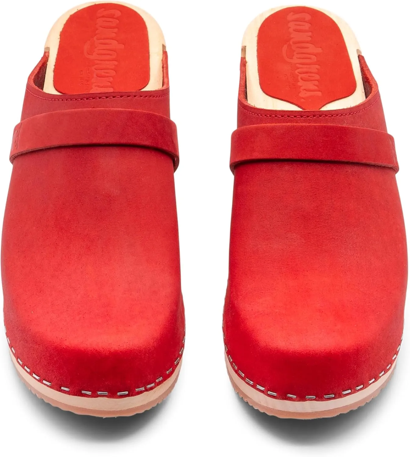 Sandgrens Handmade Swedish Wood Clogs for Women, High Heel Mule | Dublin