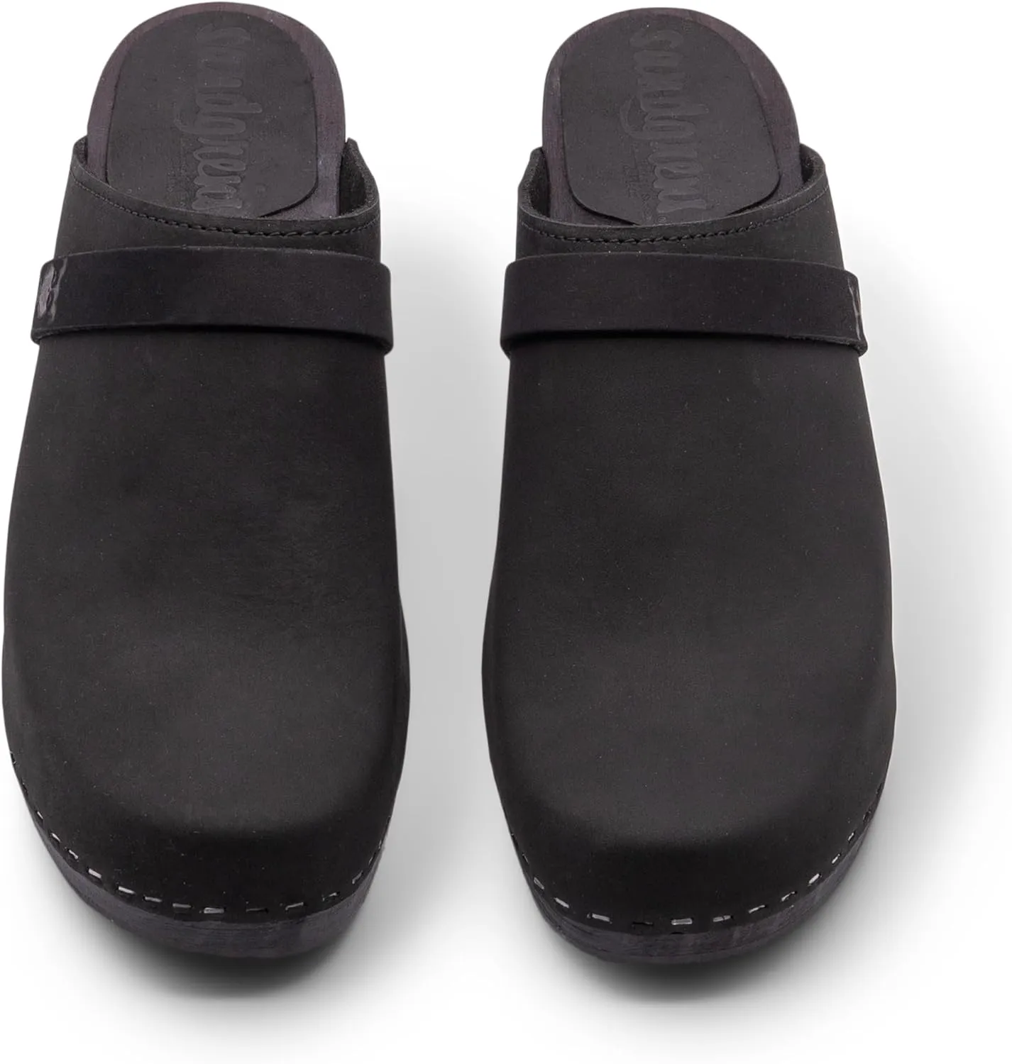 Sandgrens Handmade Swedish Wood Clogs for Women, High Rise Mule | Maya