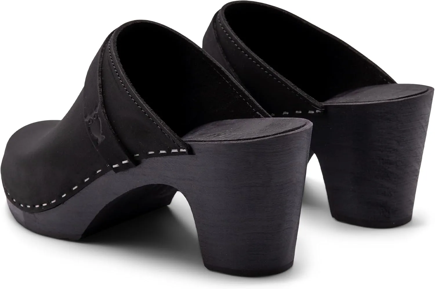 Sandgrens Handmade Swedish Wood Clogs for Women, High Rise Mule | Maya