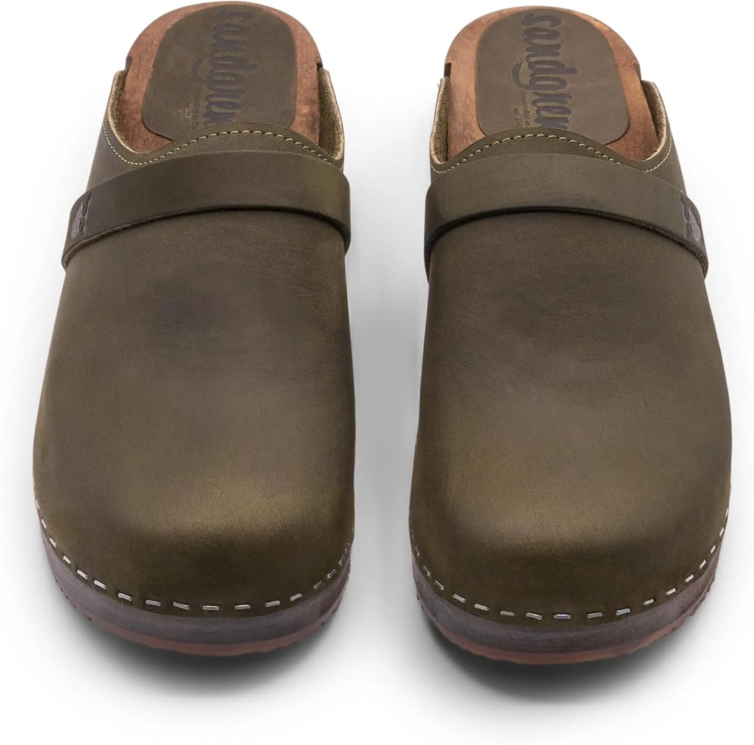 Sandgrens Handmade Swedish Wood Clogs for Women, Low Heel Mule | Tokyo