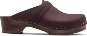 Sandgrens Handmade Swedish Wood Clogs for Women, Low Heel Mule | Tokyo