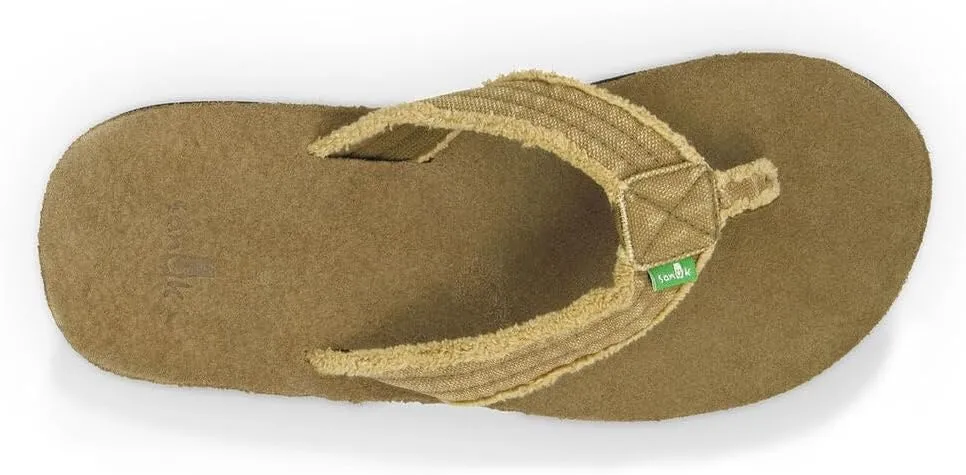 Sanuk Mens Fraid Not | Flip Flops for Men | Mens Sandals | Beach Sandals | Supportive & Lightweight | Comfort Footbed
