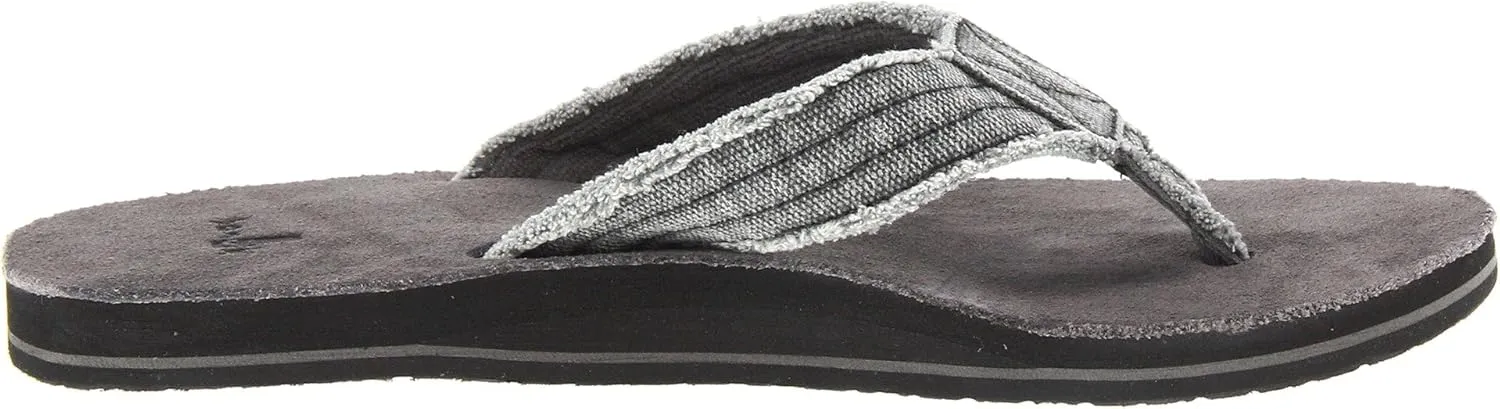 Sanuk Mens Fraid Not | Flip Flops for Men | Mens Sandals | Beach Sandals | Supportive & Lightweight | Comfort Footbed