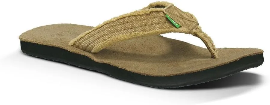 Sanuk Mens Fraid Not | Flip Flops for Men | Mens Sandals | Beach Sandals | Supportive & Lightweight | Comfort Footbed