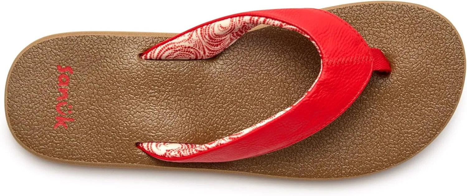 Sanuk Yoga Mat II | Flip Flops for Women | Yoga Sandals For Women | Women's Beach Sandals | Memory Foam Footbed