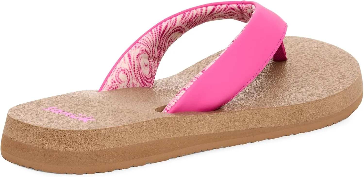 Sanuk Yoga Mat II | Flip Flops for Women | Yoga Sandals For Women | Women's Beach Sandals | Memory Foam Footbed