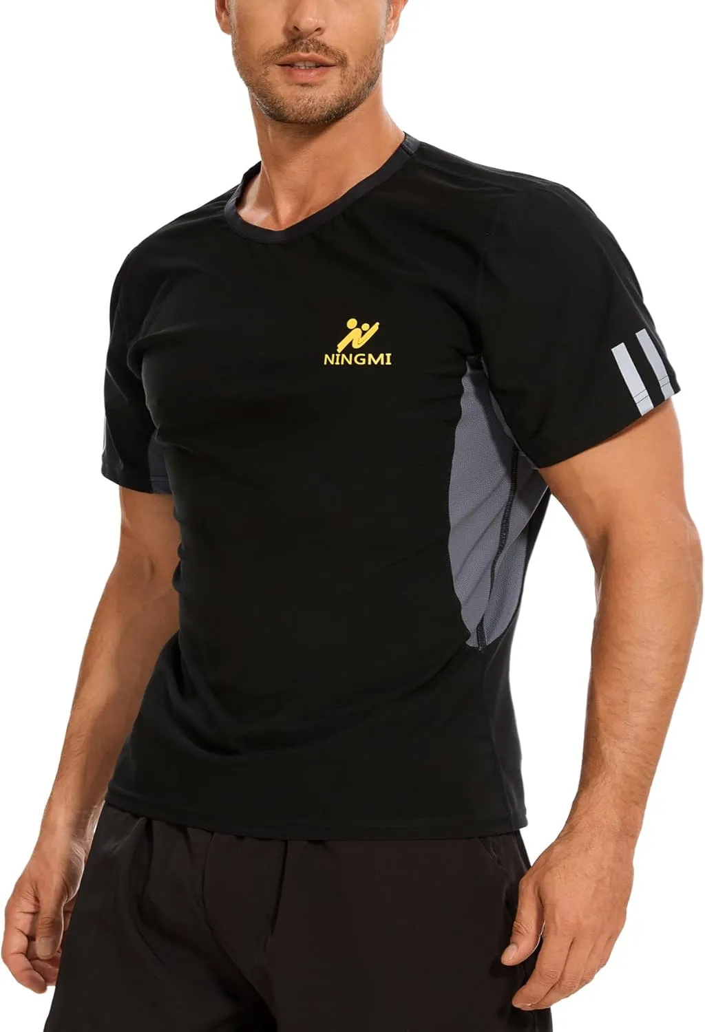 Sauna Suit for Men Short Sweat Suits Neoprene Body Shaper Sauna Shirt Workout Waist Trainer Vest Tummy