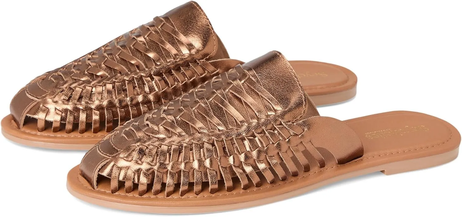 Seychelles Women's Little Italy Metallic Mule Flat Sandal