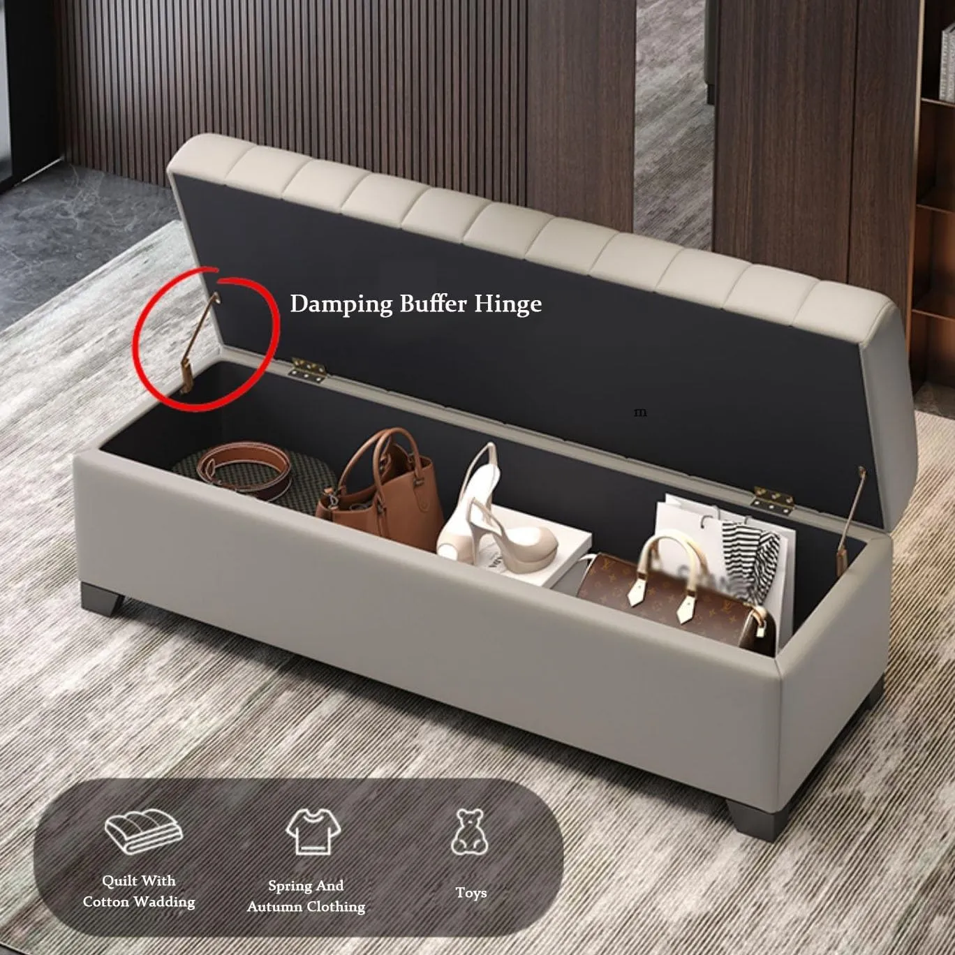 Shoe Bench Shoe Bench with Flip-Open Storage Box Shoe Storage Bench with Cushion,Large Storage Capacity High Rebound Sponge Filling for Living Room Bedroom Entryway Couch(White,150x40x43cm)