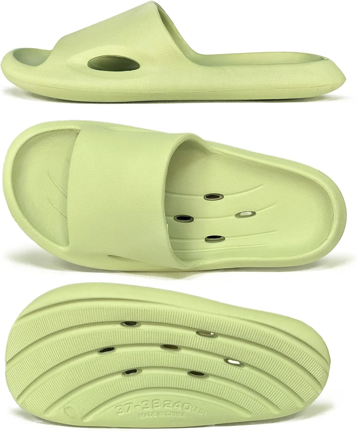 Shower Shoes Men Slippers Sandals Women Bathroom Non-Slip Flip-Flops for College Dorm Room Essentials Shower Sandals Slides Gym Spa Pool