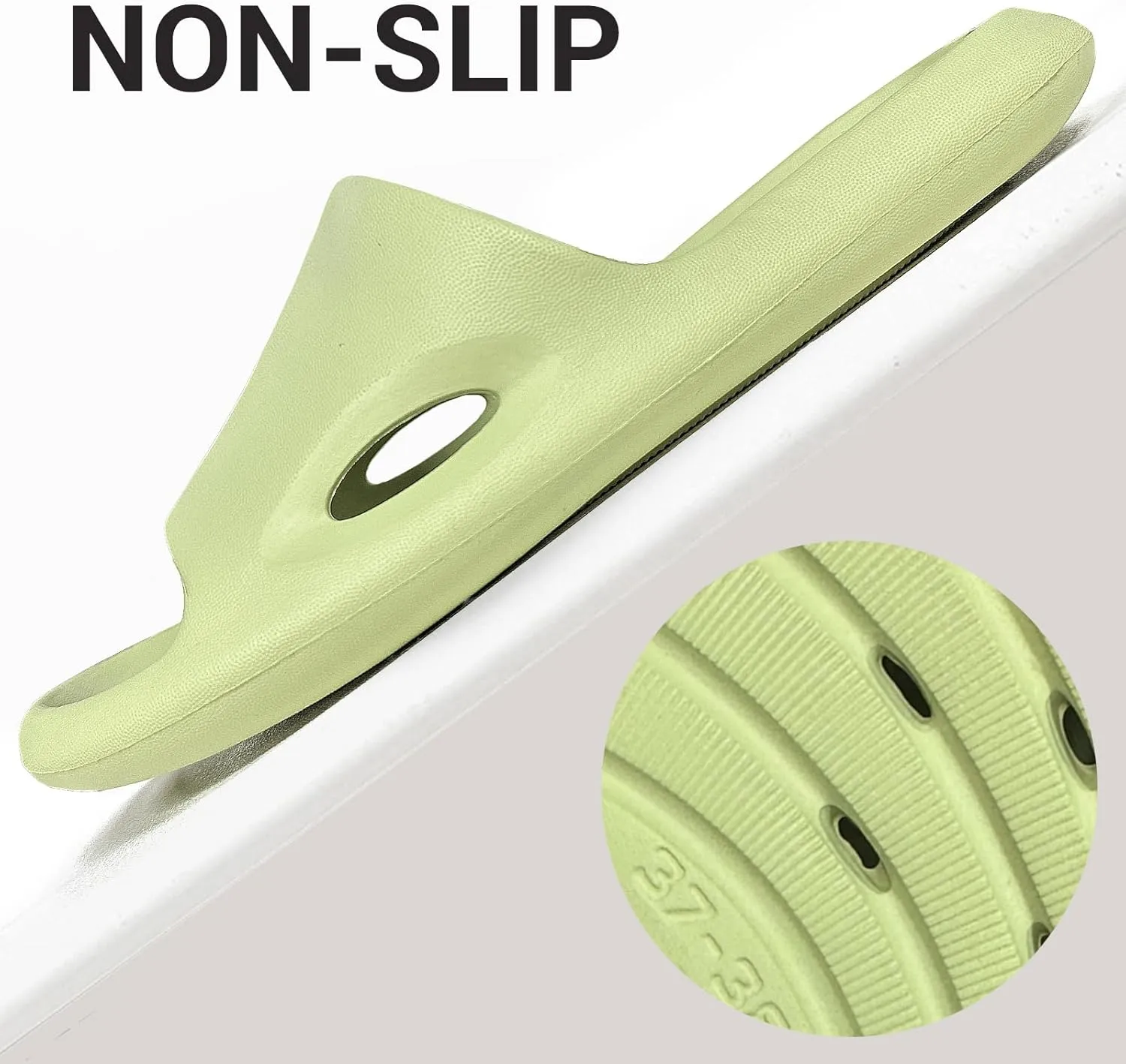 Shower Shoes Men Slippers Sandals Women Bathroom Non-Slip Flip-Flops for College Dorm Room Essentials Shower Sandals Slides Gym Spa Pool