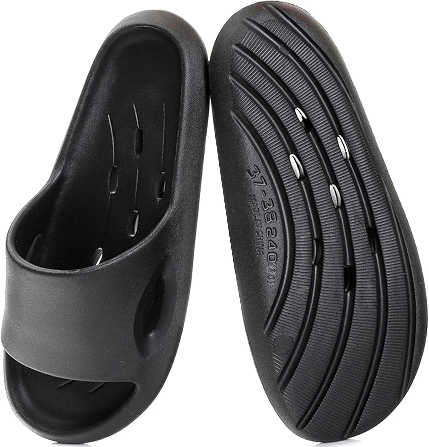 Shower Shoes Men Slippers Sandals Women Bathroom Non-Slip Flip-Flops for College Dorm Room Essentials Shower Sandals Slides Gym Spa Pool