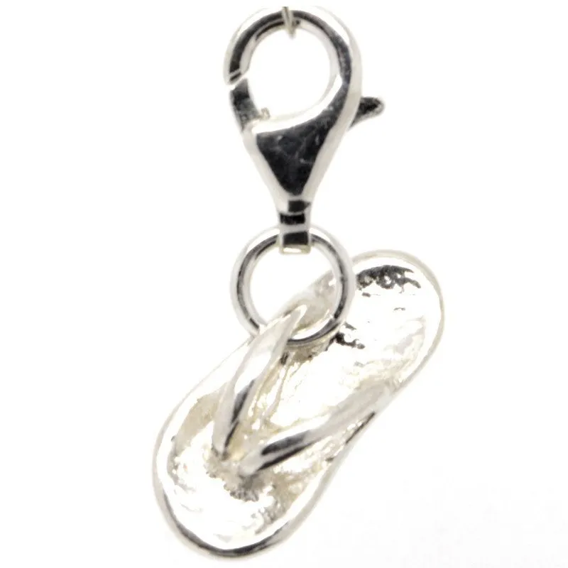Silver Flip Flop Charm