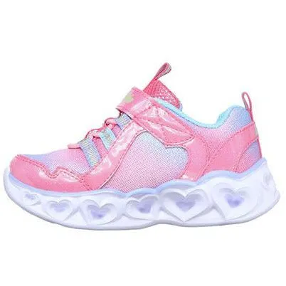 SKECHERS S Lights Heart Lights Rainbow Lux Infant Trainers