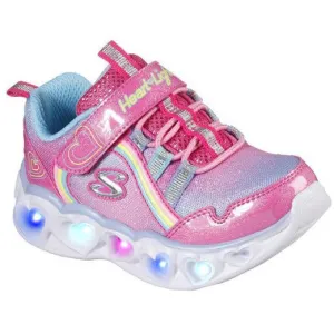 SKECHERS S Lights Heart Lights Rainbow Lux Infant Trainers