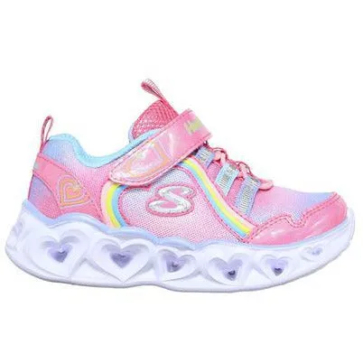 SKECHERS S Lights Heart Lights Rainbow Lux Infant Trainers