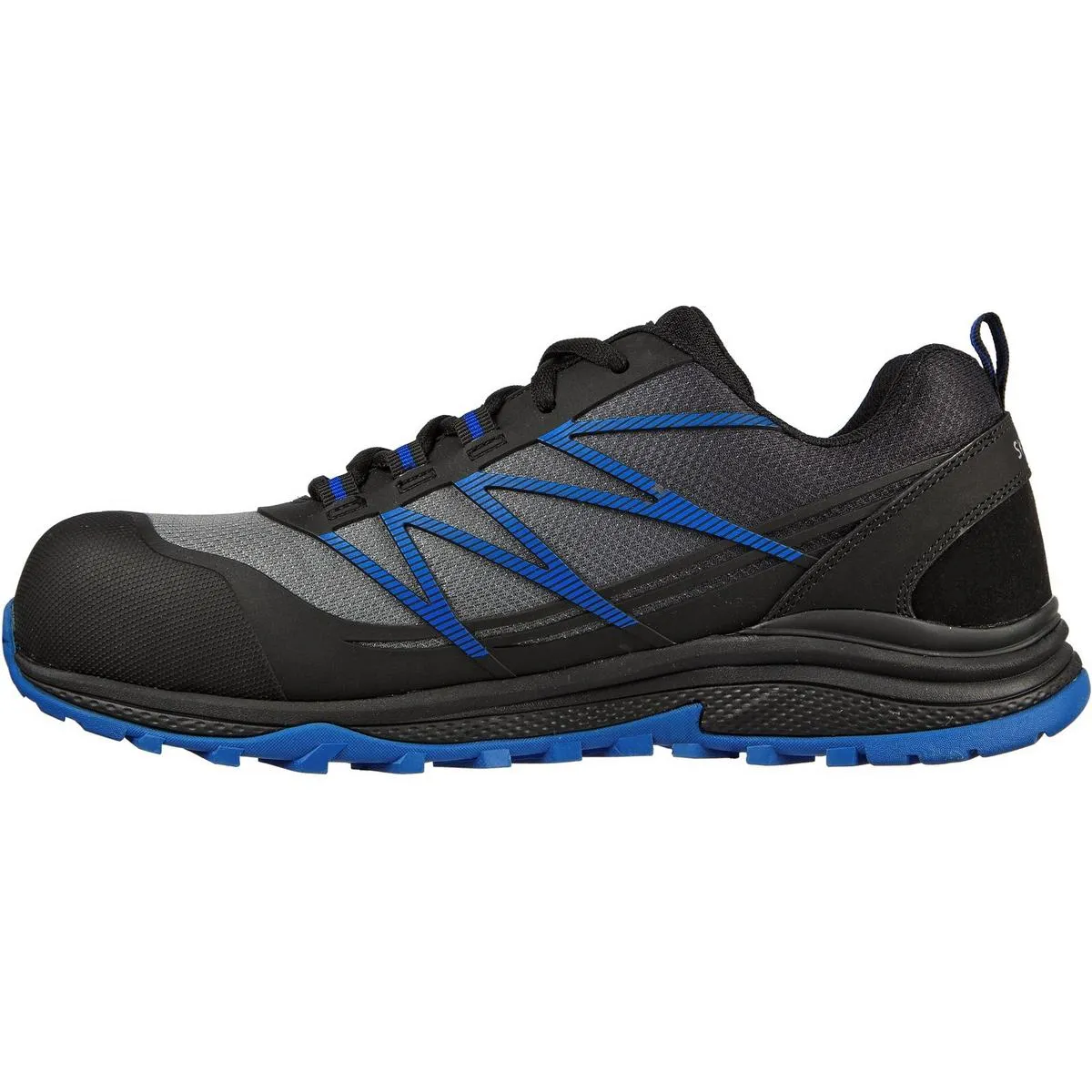 Skechers Workwear Puxal Safety Trainers Black/Blue