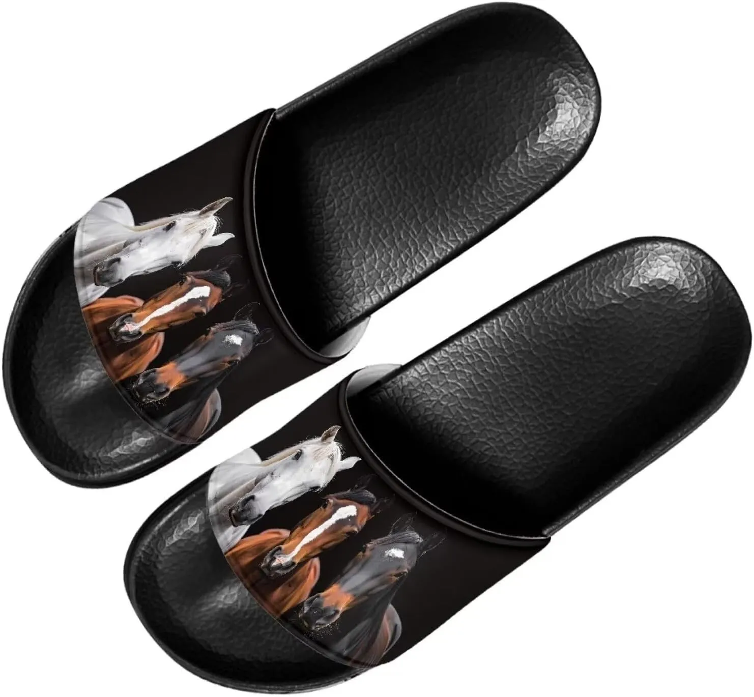 Slide Sandals Home Bathroom Slip-on Flat Slippers Daily Shoes for Women