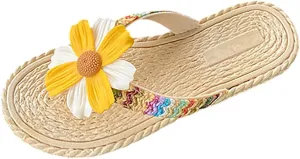 Slippers for Women Wearing Small Fresh Flowers in Summer New Fairy Versatile Soft Women Boot Slippers Hard Bottom