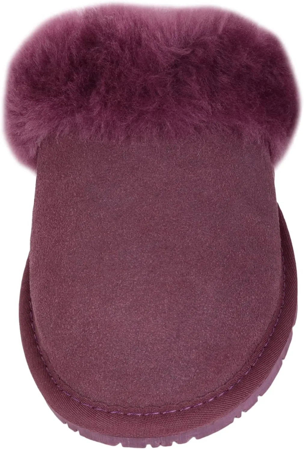 SNUGRUGS Women's Elsie Open Back Sheepskin Mule Slippers with Cuff