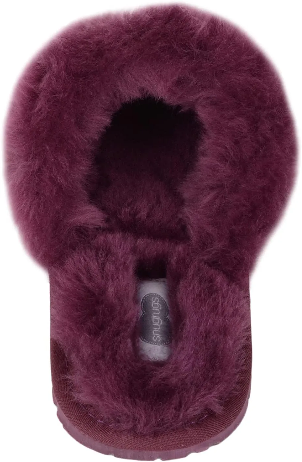 SNUGRUGS Women's Elsie Open Back Sheepskin Mule Slippers with Cuff