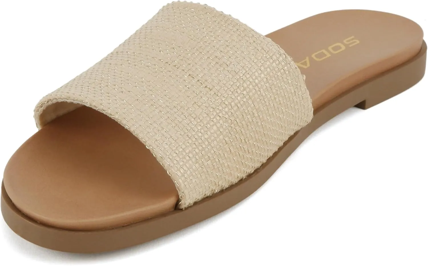Soda “Board” ~ Women Open Round Toe Single Band Slide Sandal