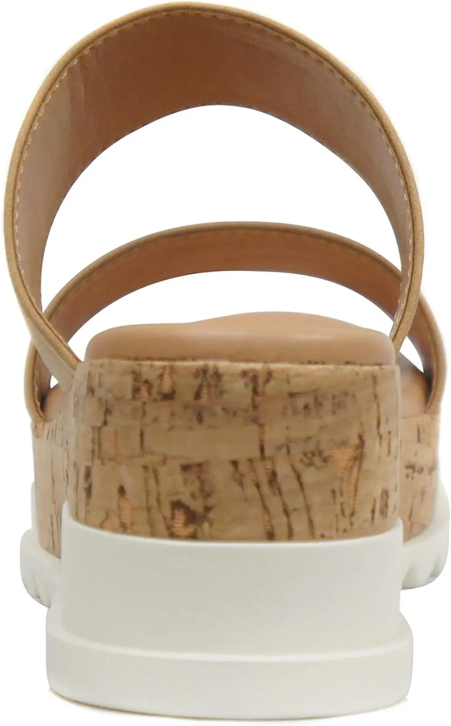 Soda Poppin ~ Slip On Flatform with Inmitation Cork Bottom and Double Straps