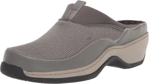 SoftWalk Women's Clog Mule, Dark Grey, 7 Wide