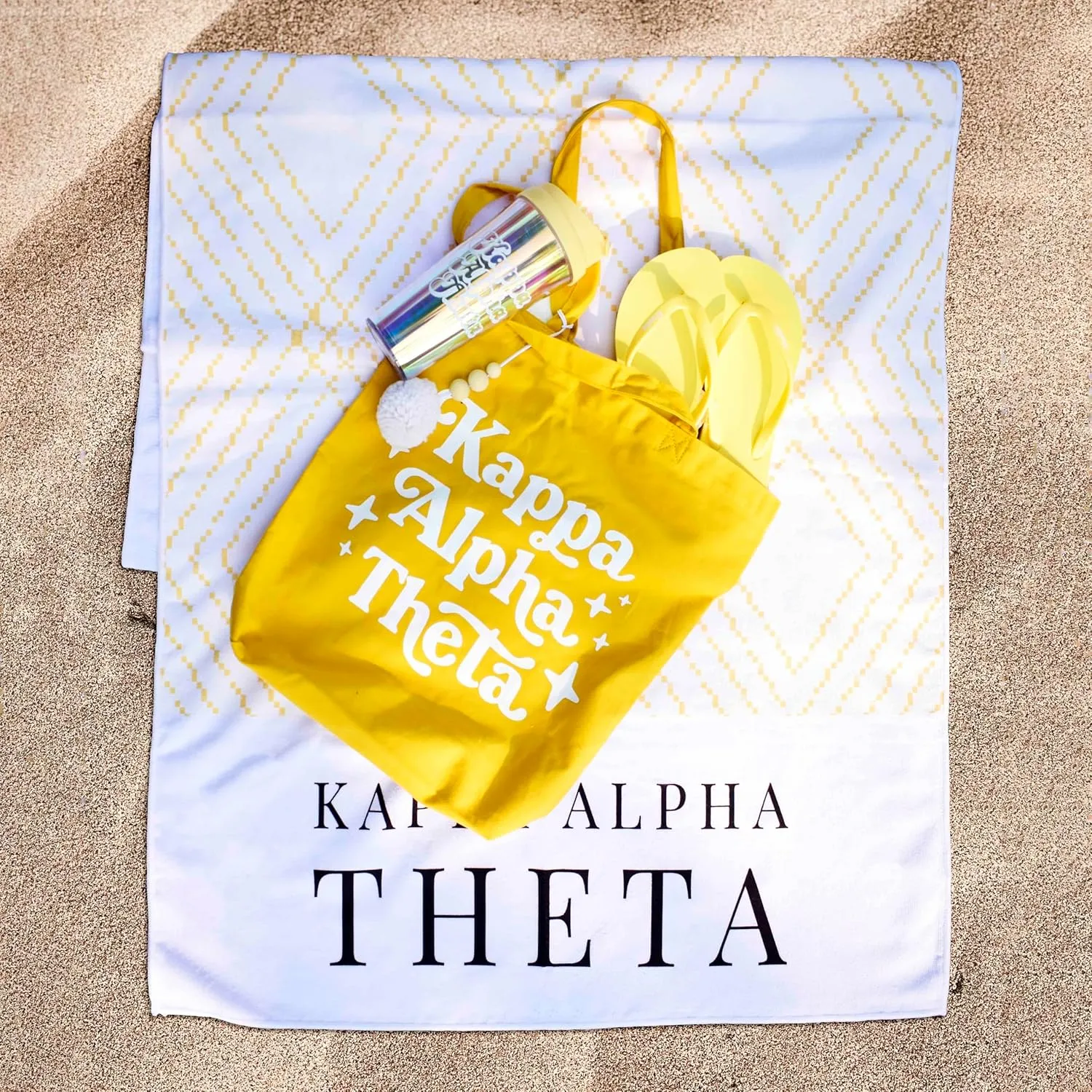 Sorority Shop Sigma Kappa Flip Flops - Officially Licensed Sorority Flip Flop - Flip Flops for Women