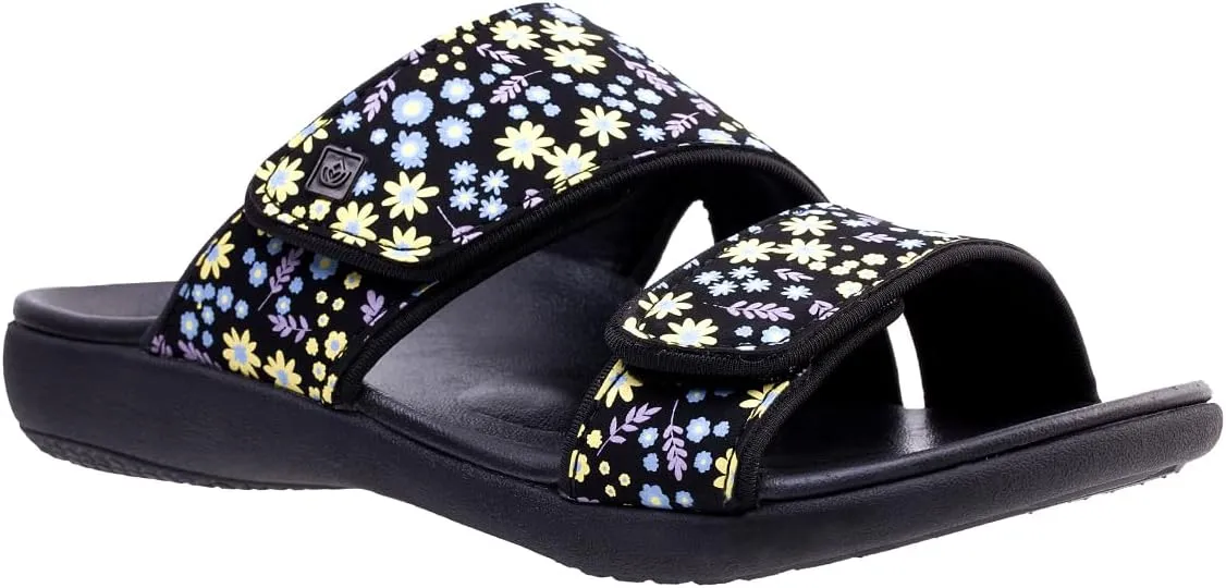 Spenco Women's Kholo Dainty Floral Slide Sandal