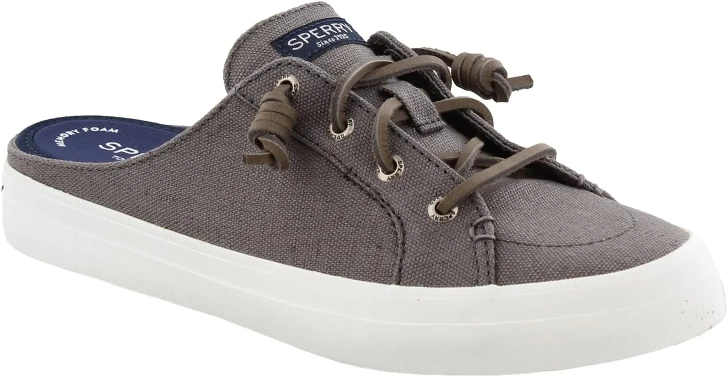 Sperry Crest Vibe Mule Canvas Grey 12 M (B)